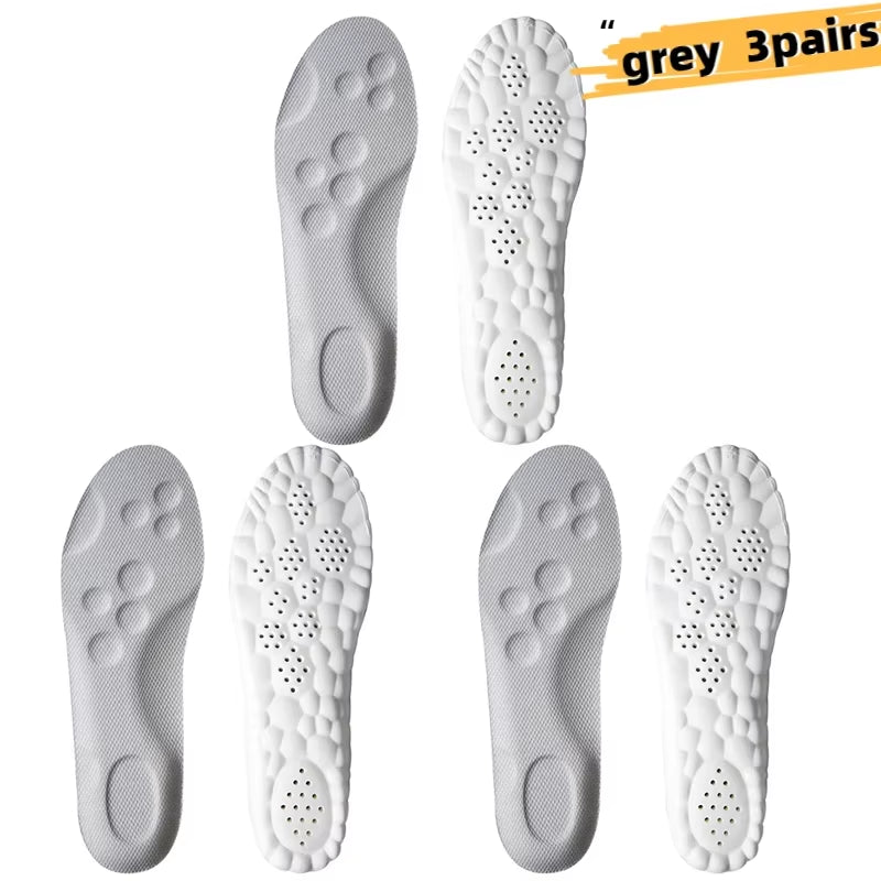 6PCS Massage Sports Insoles Super Soft Sport Insole for Feet Running Baskets Shoe Inserts Soles Arch Support Orthopedic Cushion