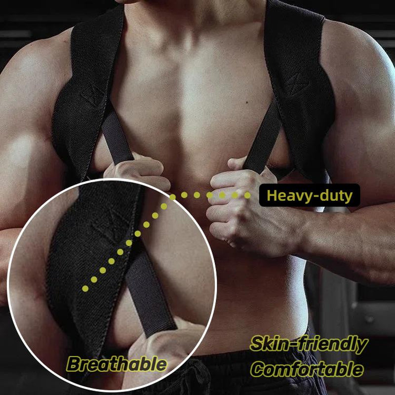 GETBED Fitness Heavy Shoulder Straps, Bench Presses, Shoulder Support, Shoulder Training, Press Lifts, Chest Straight, Straight Back Correction, Open Shoulder Assist Straps, Heavy Shoulder Straightener Breathable Healthcare